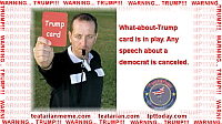 warning trump race card