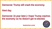 dem trump crash economy