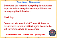 next day dem save democract from trump